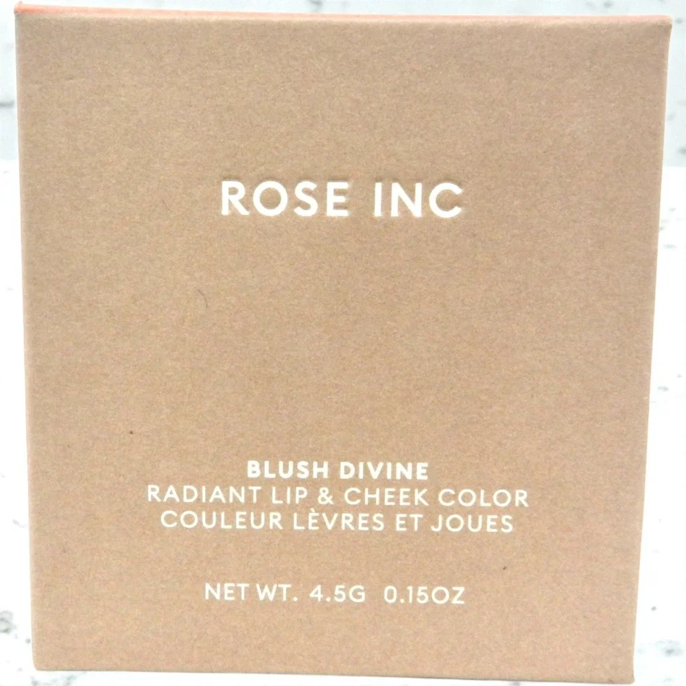 NEW NIB Rose Inc Blush Divine Radiant Lip Cheek Color Foxglove 4.5g Cream Blush